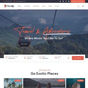 Tevily – Seyahat Tur & Rezervasyon WordPress Teması